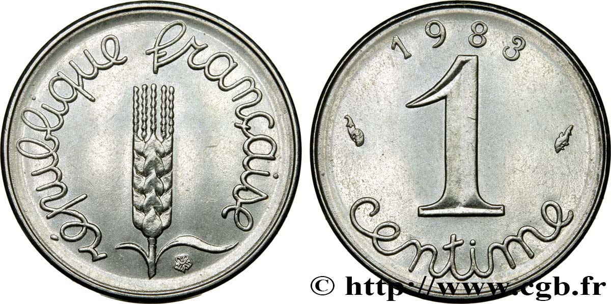 1 centime Épi 1983 Pessac F.106/40 SPL63 