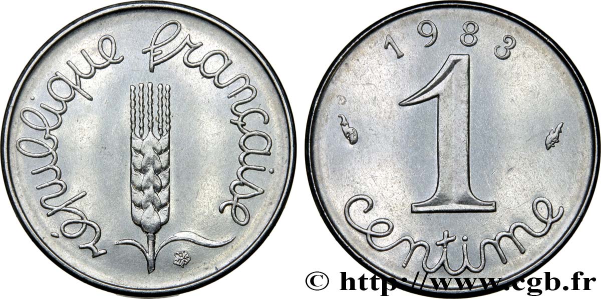 1 centime Épi 1983 Pessac F.106/40 MS63 