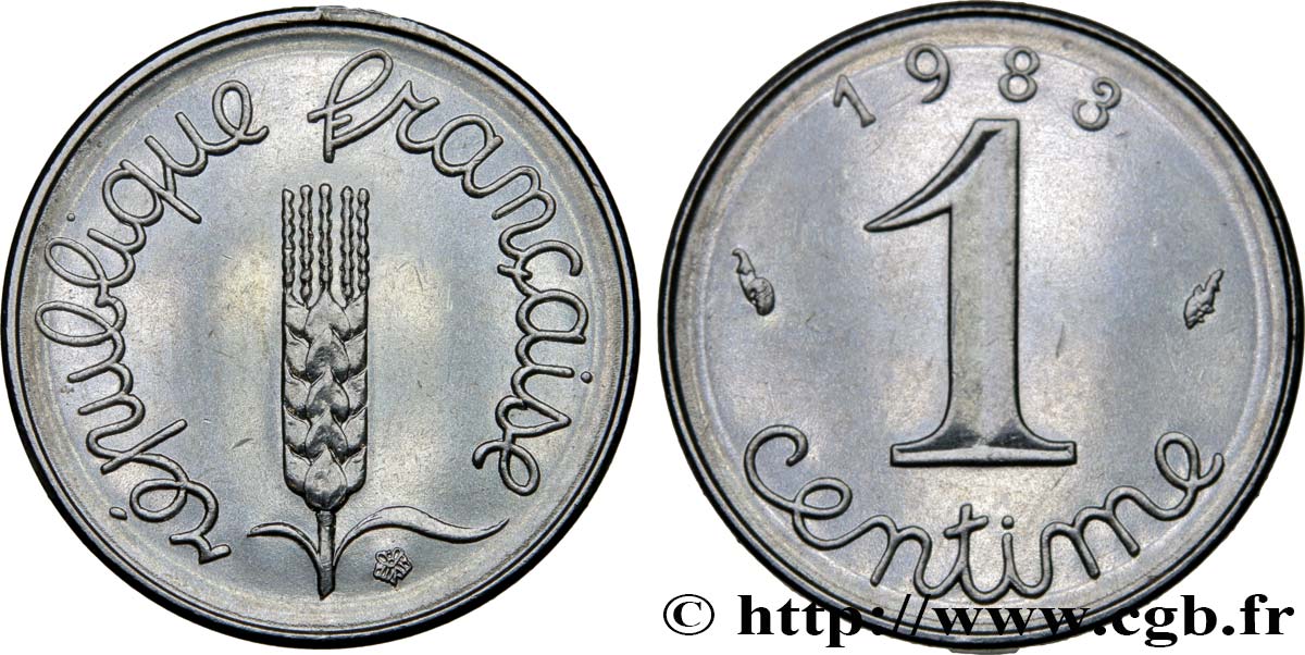 1 centime Épi 1983 Pessac F.106/40 MS63 