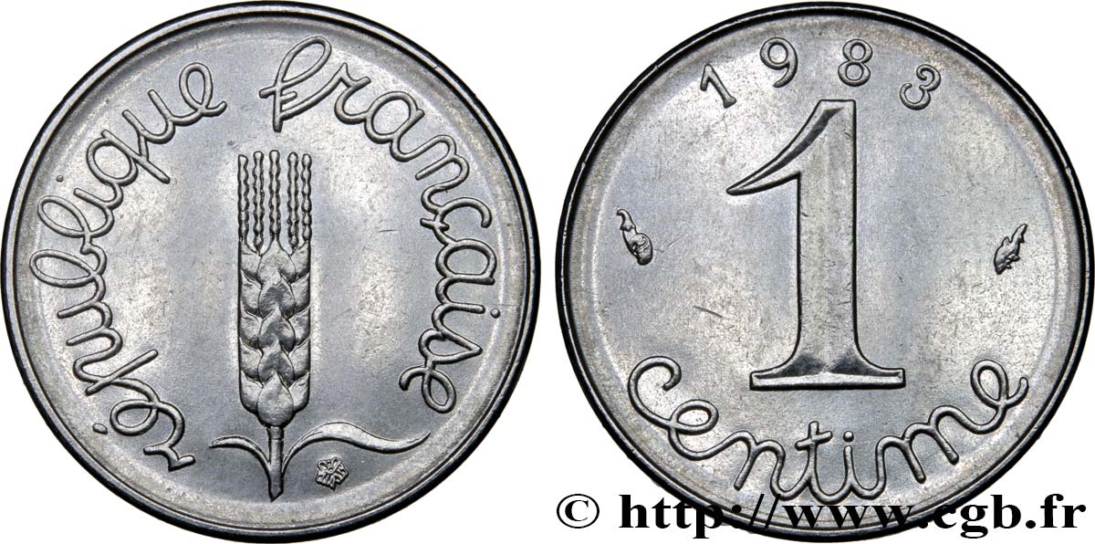 1 centime Épi 1983 Pessac F.106/40 MS63 