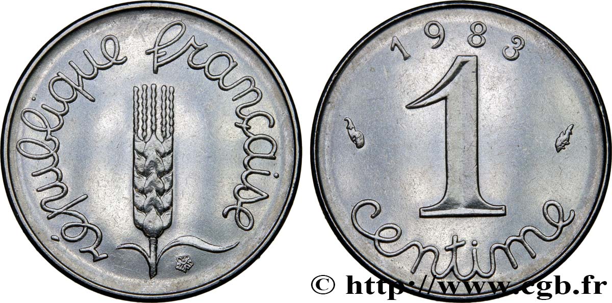 1 centime Épi 1983 Pessac F.106/40 SPL64 