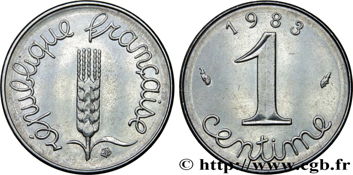 1 centime Épi 1983 Pessac F.106/40 MS62 