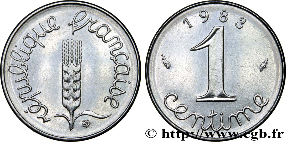 1 centime Épi 1983 Pessac F.106/40 SPL63 