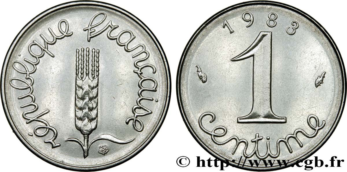 1 centime Épi 1983 Pessac F.106/40 fST63 