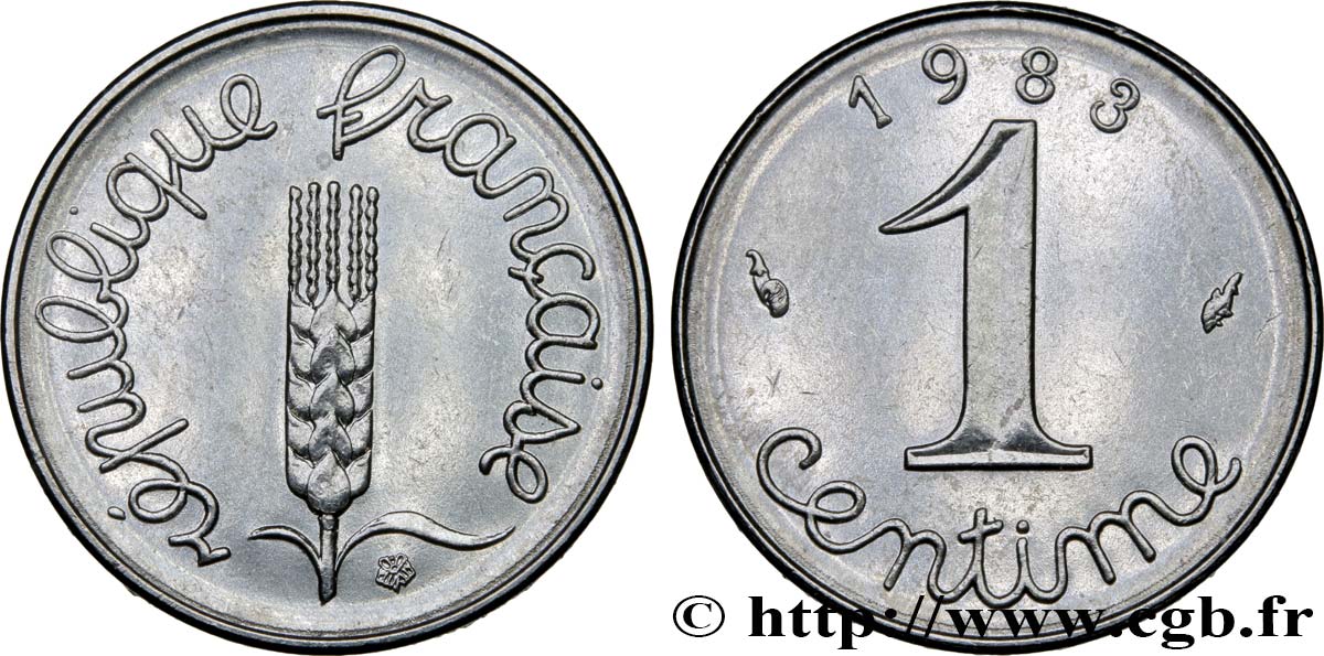 1 centime Épi 1983 Pessac F.106/40 MS63 