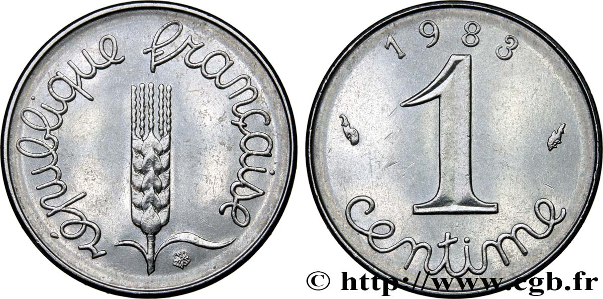 1 centime Épi 1983 Pessac F.106/40 MS60 