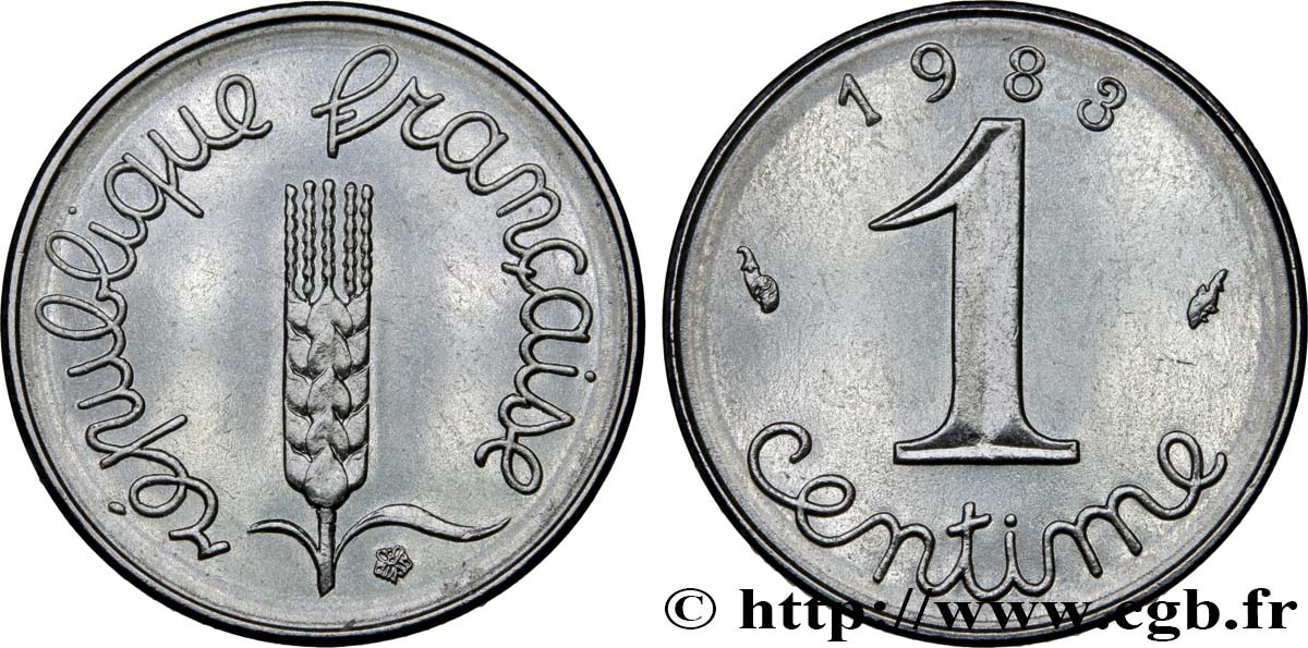 1 centime Épi 1983 Pessac F.106/40 fST63 