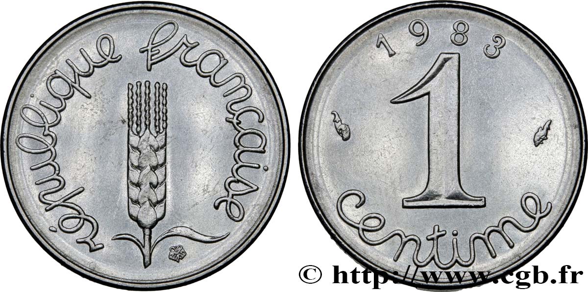 1 centime Épi 1983 Pessac F.106/40 SPL63 