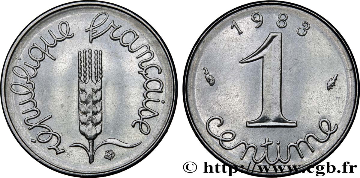 1 centime Épi 1983 Pessac F.106/40 SPL63 