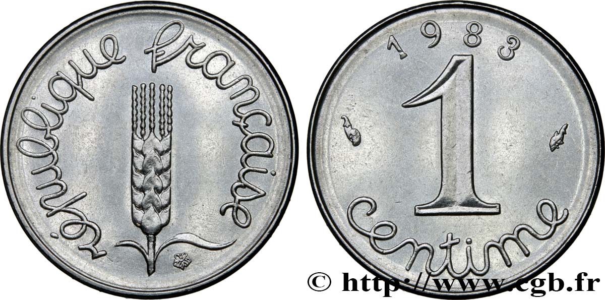 1 centime Épi 1983 Pessac F.106/40 MS63 