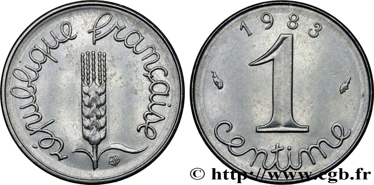 1 centime Épi 1983 Pessac F.106/40 SPL63 