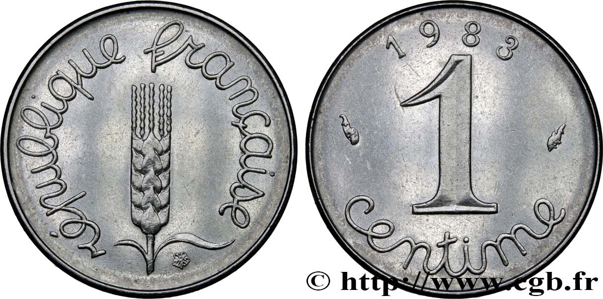 1 centime Épi 1983 Pessac F.106/40 MS63 