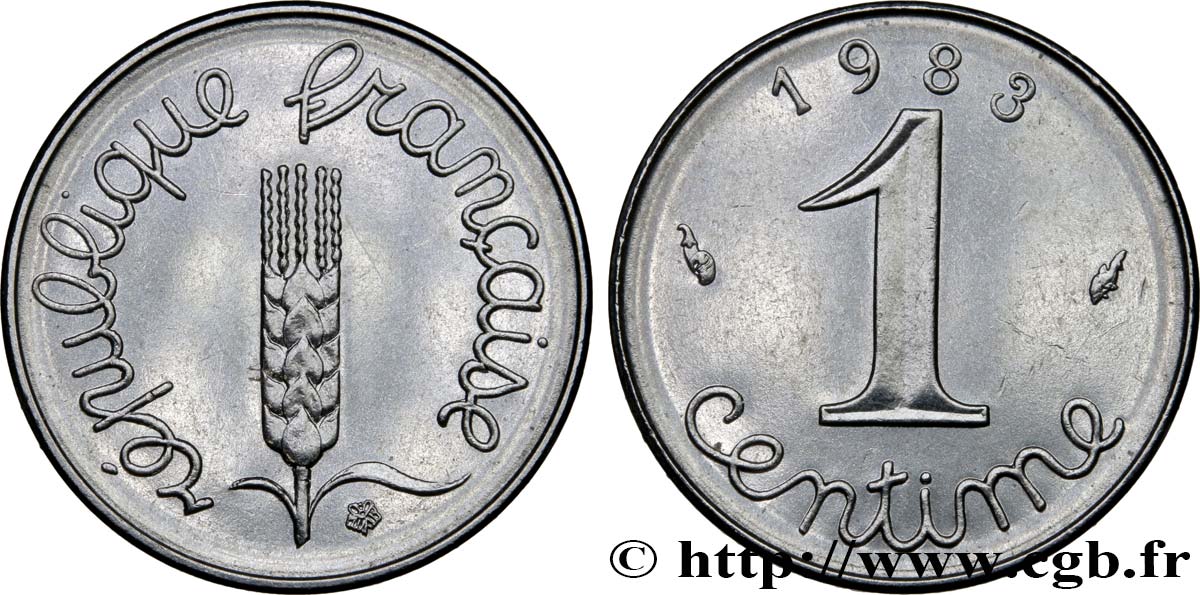 1 centime Épi 1983 Pessac F.106/40 MS63 