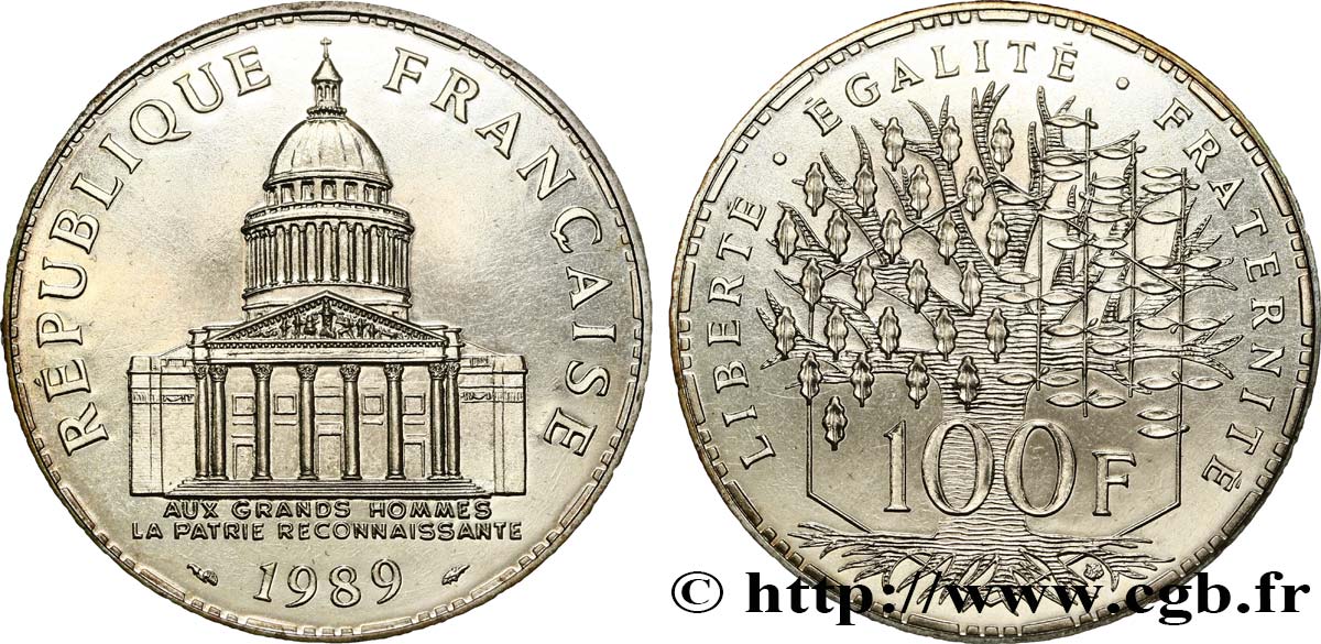 100 francs Panthéon 1989  F.451/9 FDC 