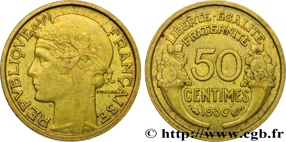 50 centimes Morlon 1936  F.192/12 BB50 