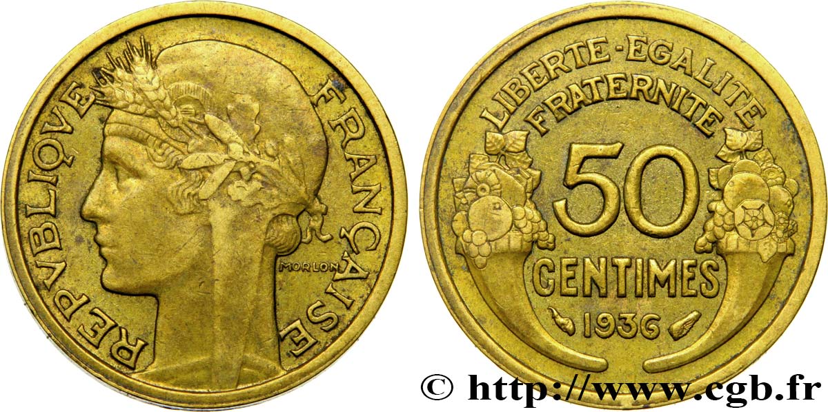 50 centimes Morlon 1936  F.192/12 BB52 