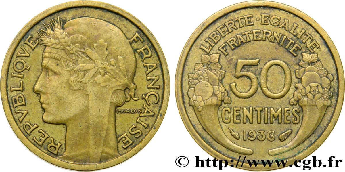 50 centimes Morlon 1936  F.192/12 SS48 