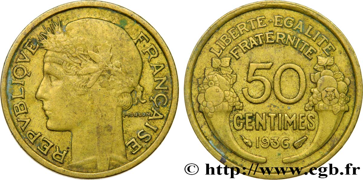 50 centimes Morlon 1936  F.192/12 BB50 