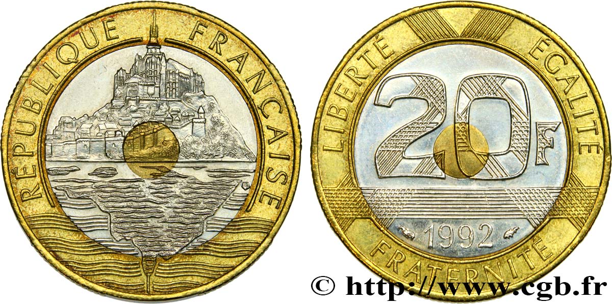 20 francs Mont Saint-Michel 1992 Pessac F.403/2 SC63 