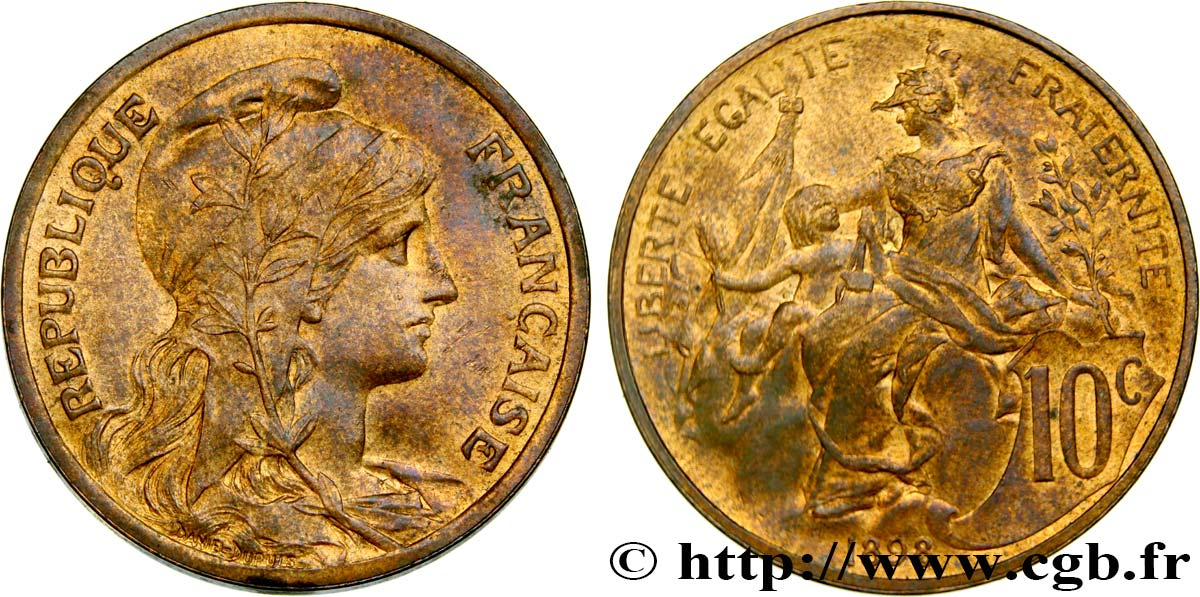 10 centimes Daniel-Dupuis 1898  F.136/5 EBC58 