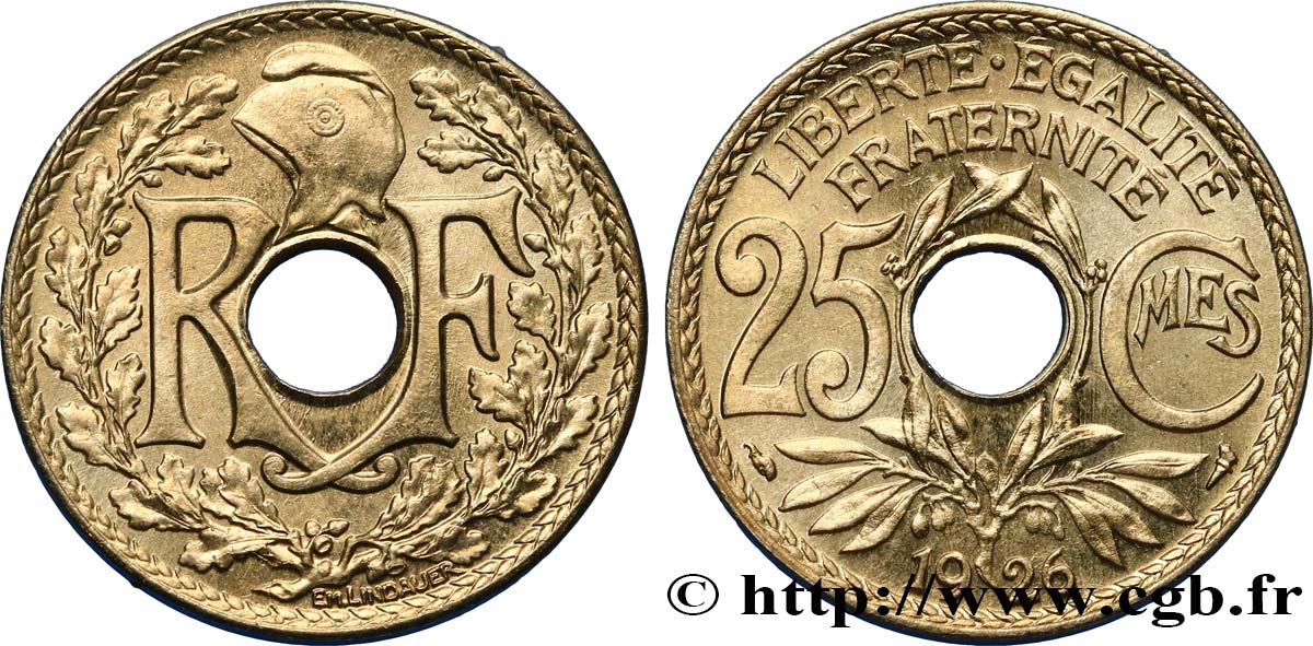 25 centimes Lindauer 1926  F.171/10 MS64 