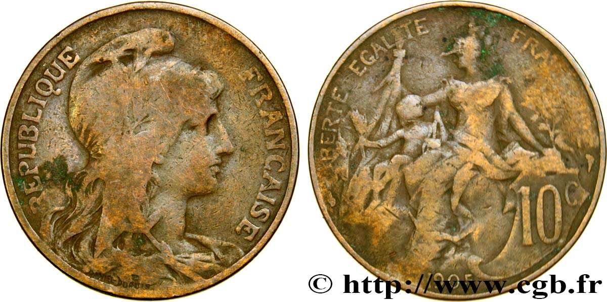 10 centimes Daniel-Dupuis 1905  F.136/14 TB15 