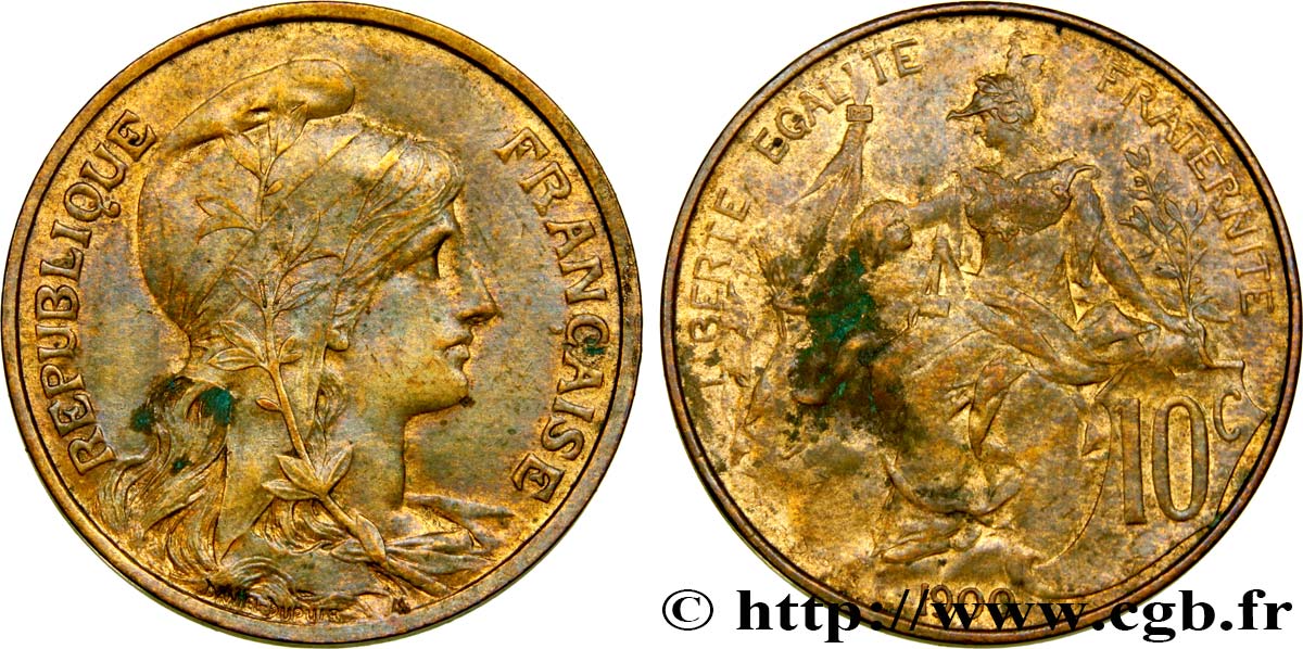 10 centimes Daniel-Dupuis 1900  F.136/8 TTB52 