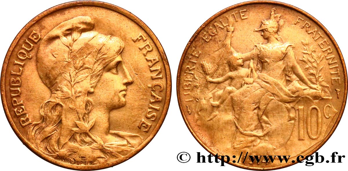 10 centimes Daniel-Dupuis 1914  F.136/23 TB+ 