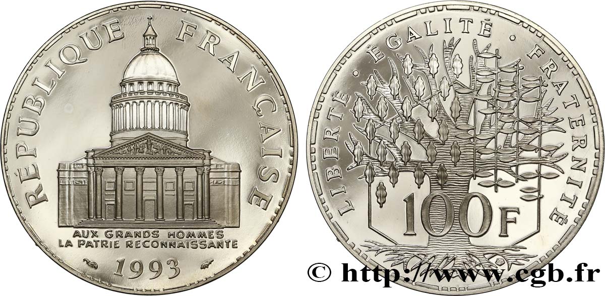 100 francs Panthéon, BE (Belle Épreuve) 1993  F.451/14 SC 