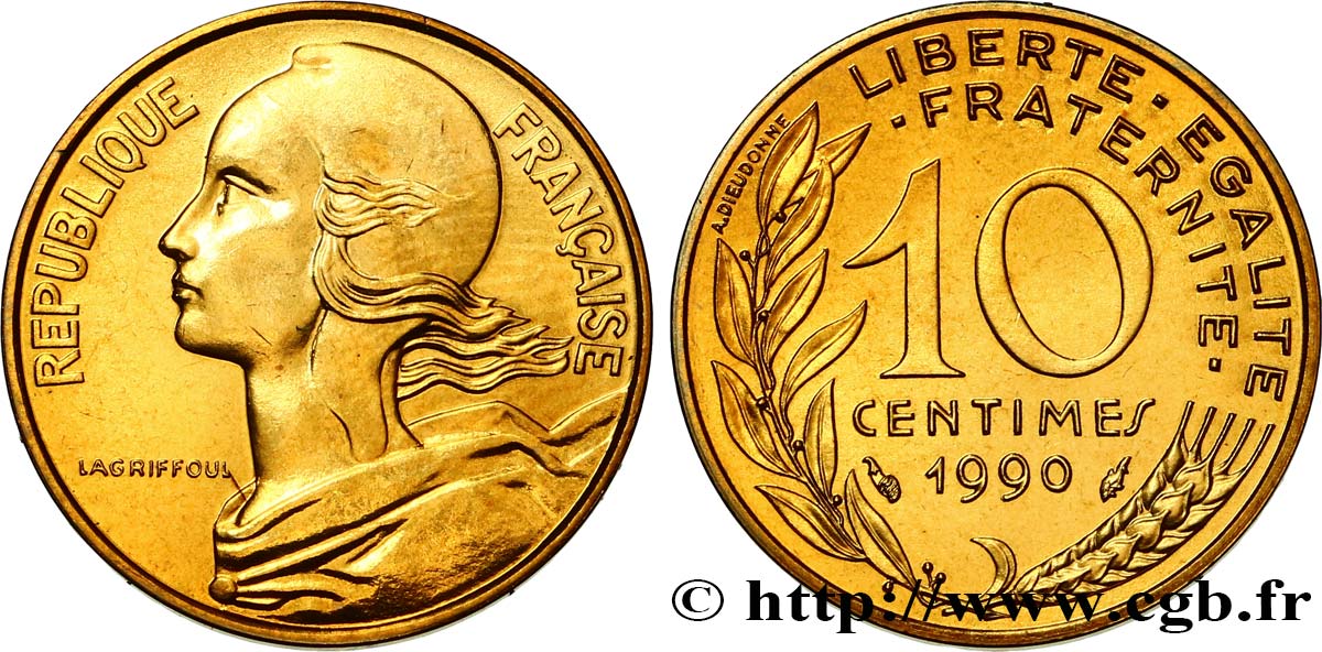 10 centimes Marianne 1990 Pessac F.144/30 SC 