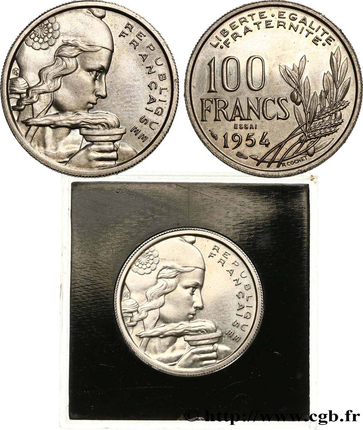 Essai de 100 francs Cochet 1954 Paris F.450/1 MS63 