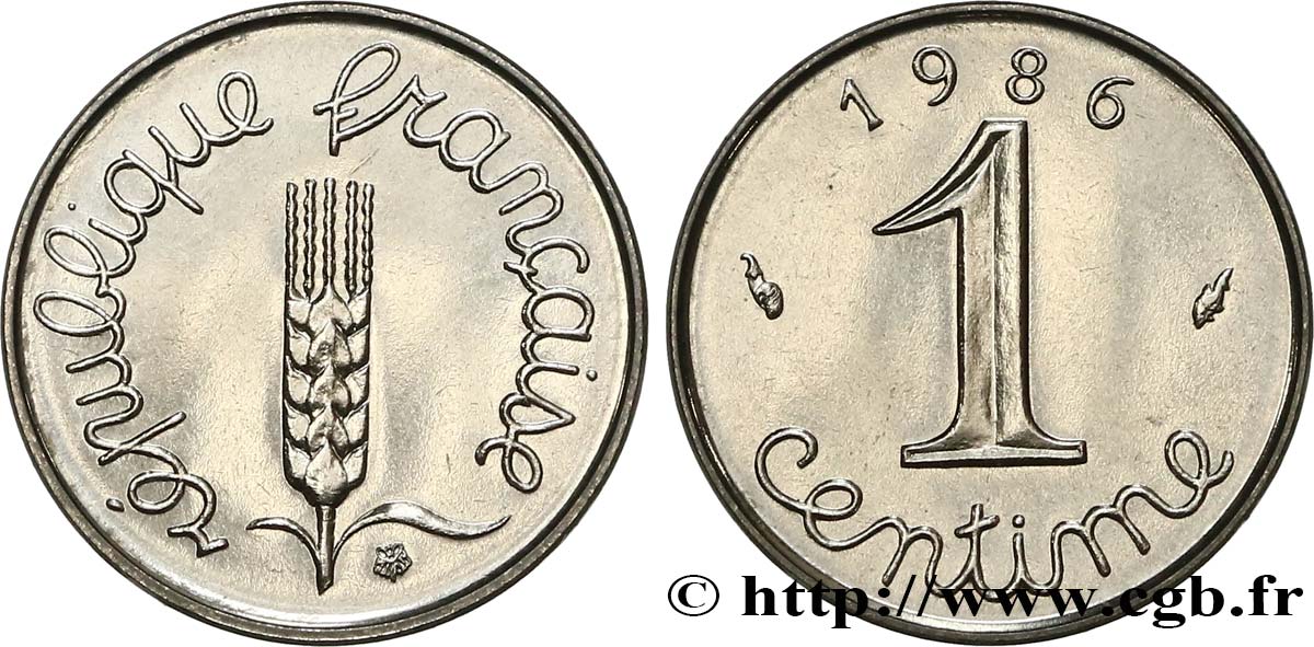 1 centime Épi 1986 Pessac F.106/43 FDC65 