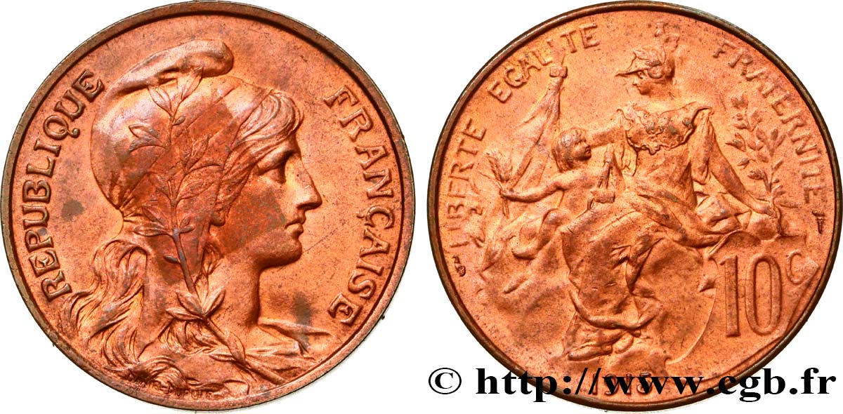 10 centimes Daniel-Dupuis 1915  F.136/24 SUP60 