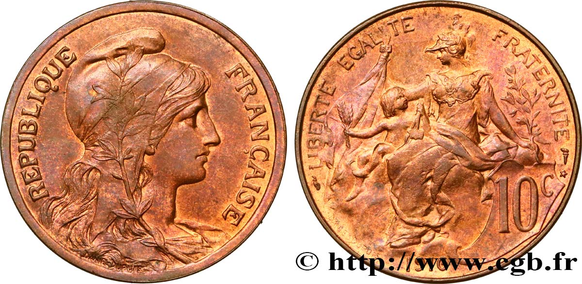 10 centimes Daniel-Dupuis 1916  F.136/27 VZ62 