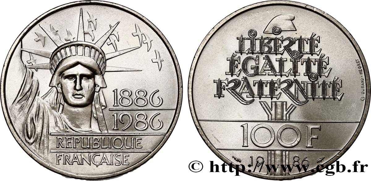100 francs Liberté (Statue de la) 1986  F.454/2 MS 