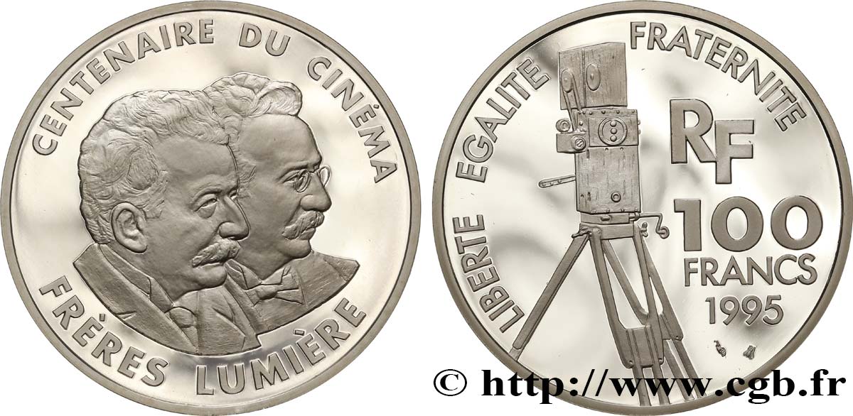 Belle Épreuve 100 francs - Frères Lumière 1995 Paris F.1649 4 MS 