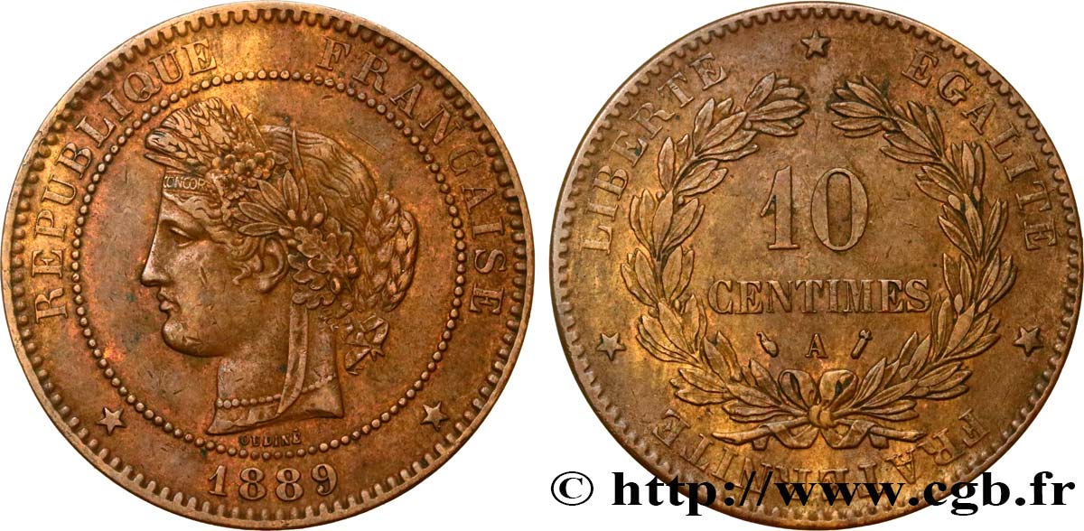 10 centimes Cérès 1889 Paris F.135/34 BB48 