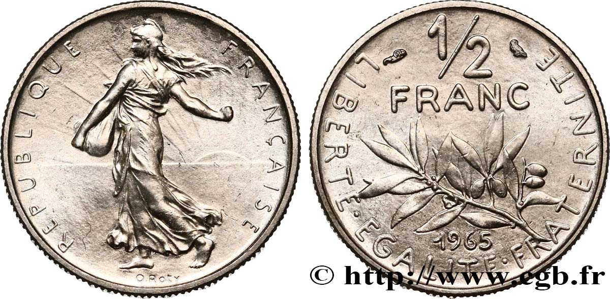 1/2 franc Semeuse 1965 Paris F.198/4 FDC 