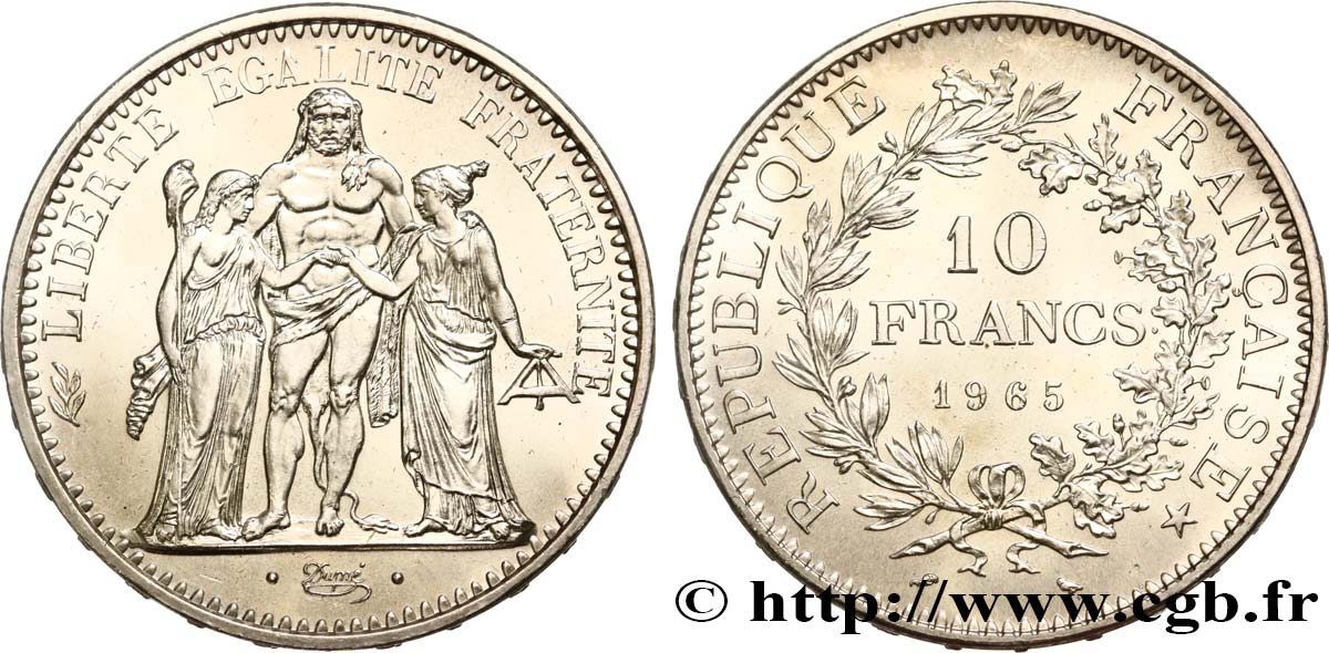 10 francs Hercule 1965  F.364/3 FDC 