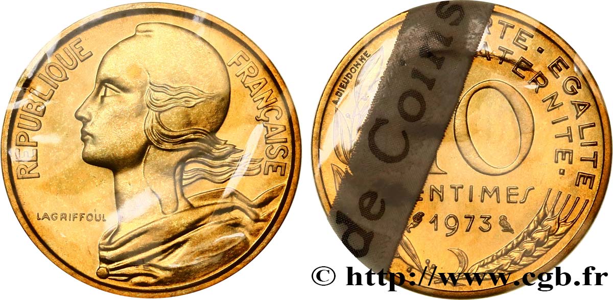 10 centimes Marianne 1973 Pessac F.144/13 MS68 