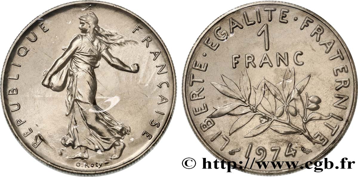 1 franc Semeuse, nickel 1974 Pessac F.226/19 MS 