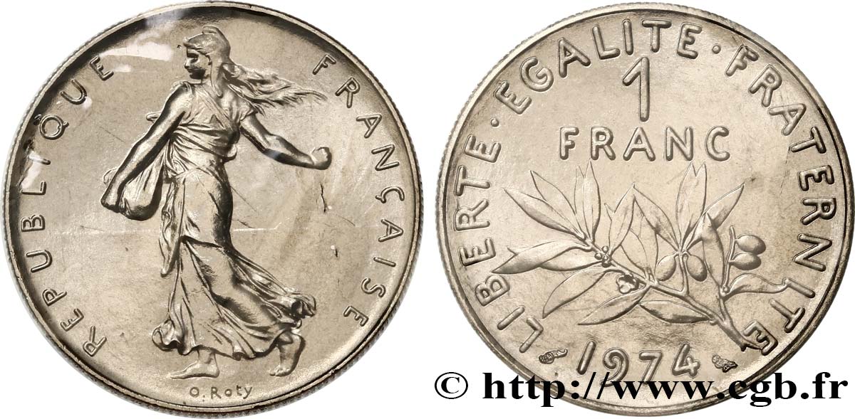 1 franc Semeuse, nickel 1974 Pessac F.226/19 FDC 