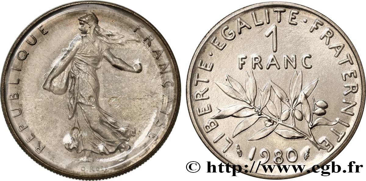 1 franc Semeuse, nickel 1980 Pessac F.226/25 ST 