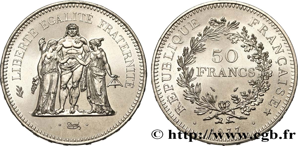 50 francs Hercule 1977  F.427/5 SPL64 