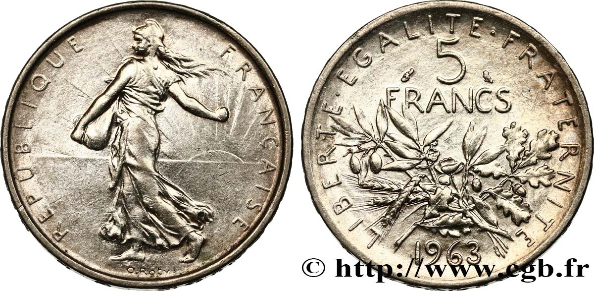 Valeur Piece De 5 Francs En Argent 1963