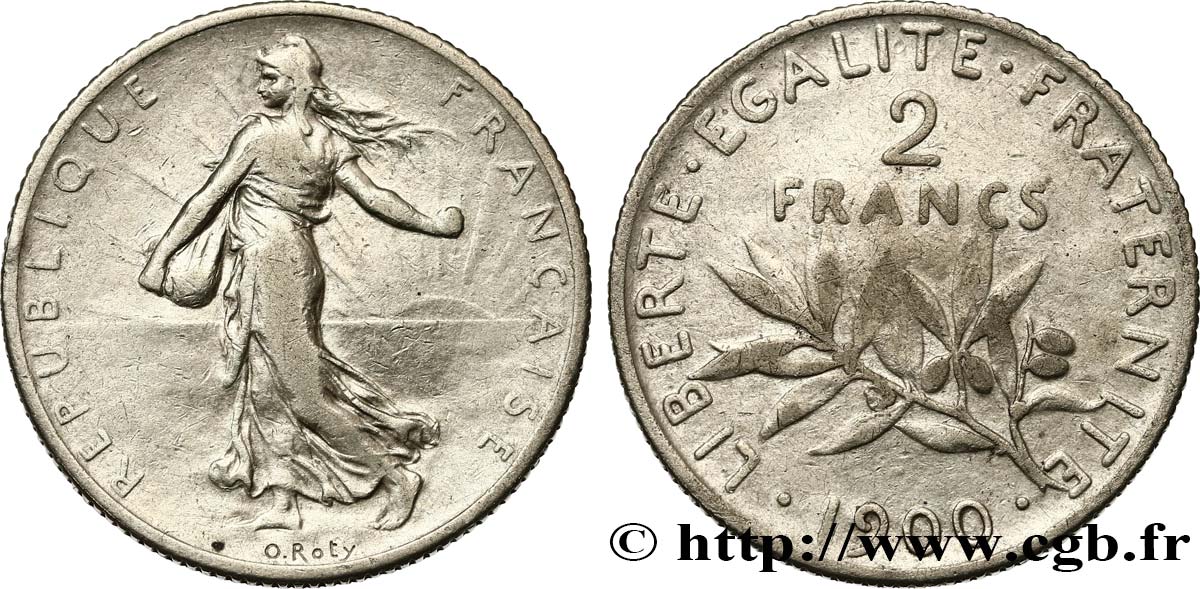 2 francs Semeuse 1900  F.266/4 BC25 