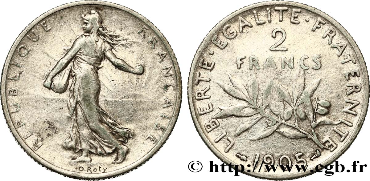 2 francs Semeuse 1905  F.266/9 VF25 