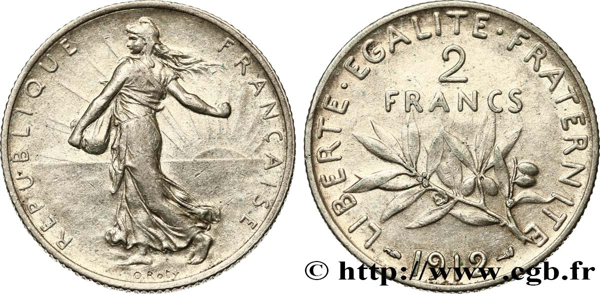 2 francs Semeuse 1912  F.266/13 TTB40 