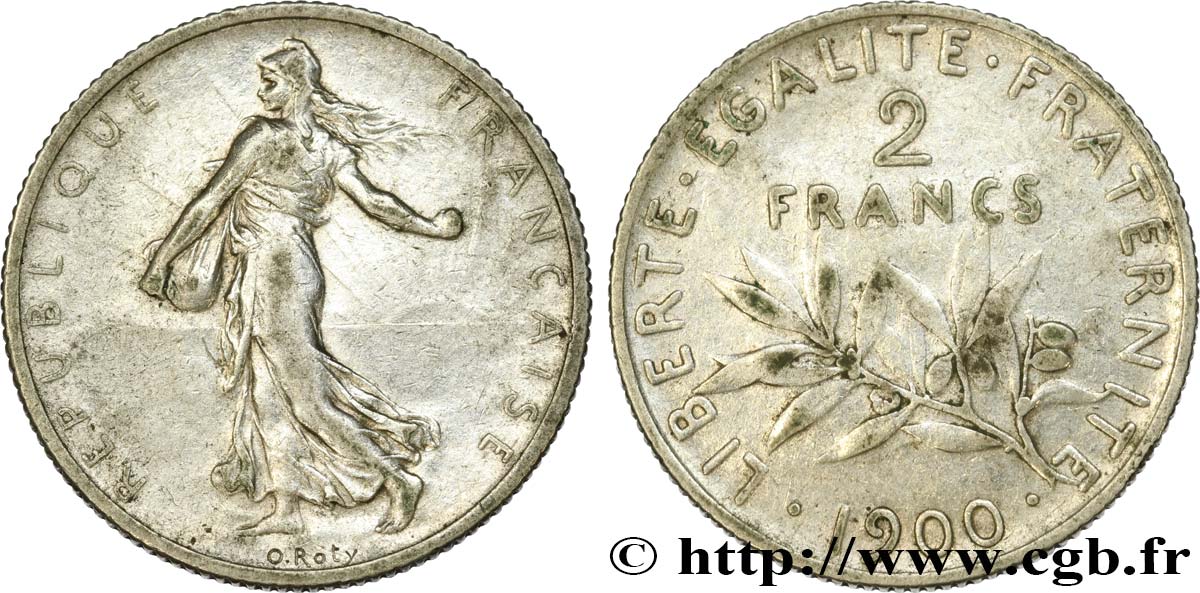 2 francs Semeuse 1900  F.266/4 MB35 