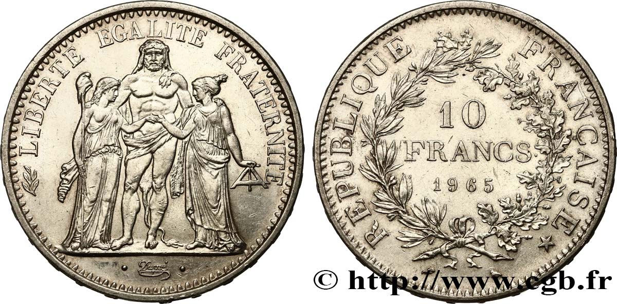 10 francs Hercule 1965  F.364/3 SPL60 